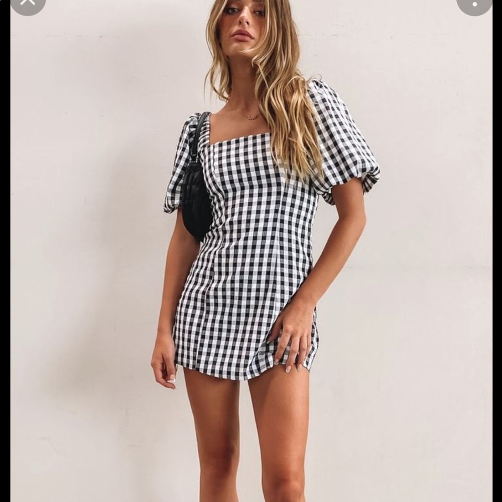 SNDYS Gingham Dress